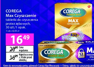 Tabletki do czyszczenia protez Corega power max promocja