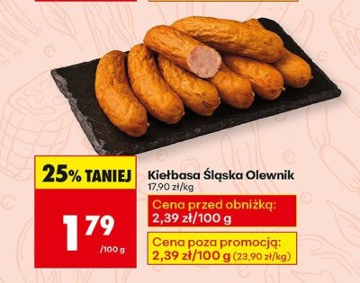 Kiełbasa Śląska  promocja w Biedronka