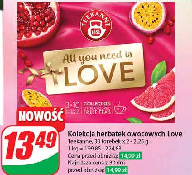 Herbata love collection Teekanne love promocja