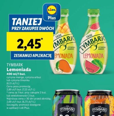 Lemoniada cytryna i mango Tymbark lemoniada promocja
