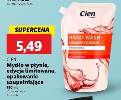 Mydło w płynie summer passion Cien promocja