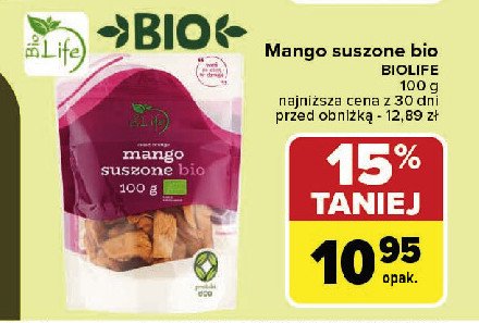 Mango suszone bio Bio life promocja