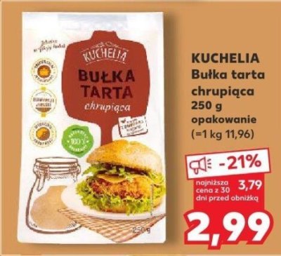 Bułka tarta chrupiąca promocja w Kaufland