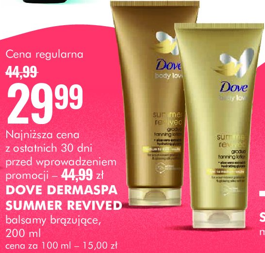 Balsam do ciała z samoopalaczem ciemna karnacja Dove derma spa promocja