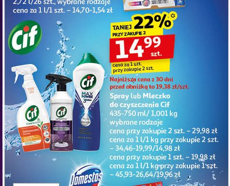 Mleczko do czyszczenia ocean wave Cif promocja