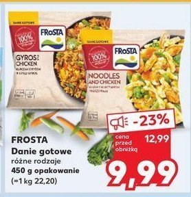 Noodles & chicken Frosta promocja