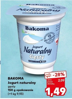 Jogurt naturalny gęsty promocja w Kaufland