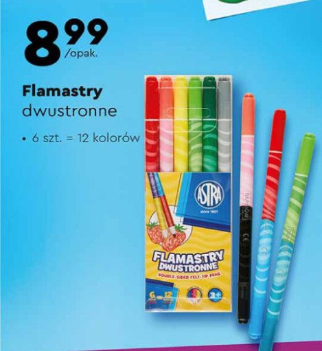 Flamastry dwustronne creativo Astra promocja