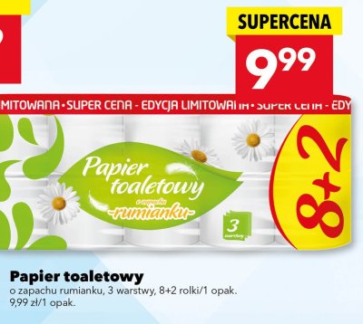 Papier toaletowy o zapachu rumianku 3 warstwy promocja w LEWIATAN