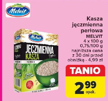 Kasza jęczmienna perłowa Melvit promocja