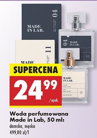 Woda perfumowana 04 Made in lab promocja w Biedronka