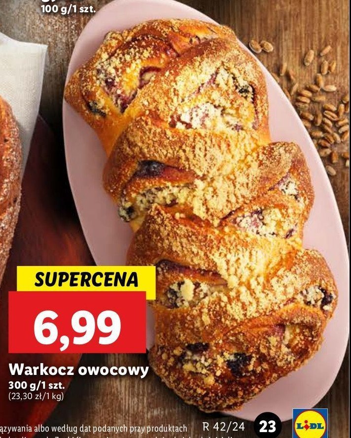 Warkocz owocowy promocja w Lidl