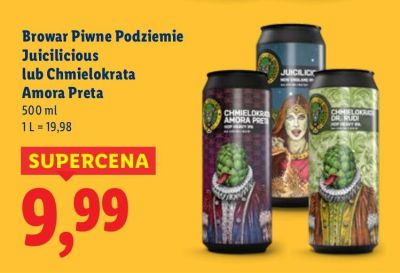 Piwo Chmielokrata Amora Preta promocja w Lidl