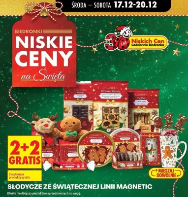Słodycze Christmas Biscuits promocja w Biedronka