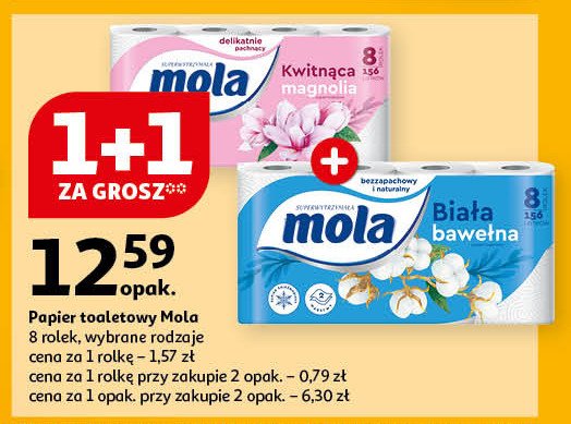 Papier toaletowy bawełniana biel Mola white promocja