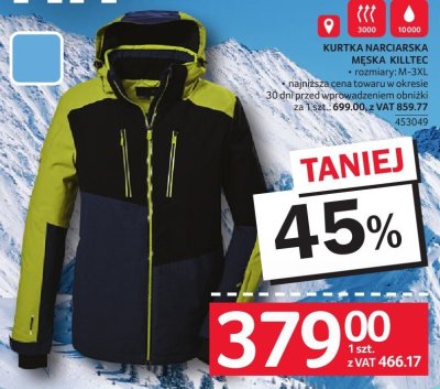 Kurtka narciarska męska Killtec rozmiary M-3XL promocja w Selgros