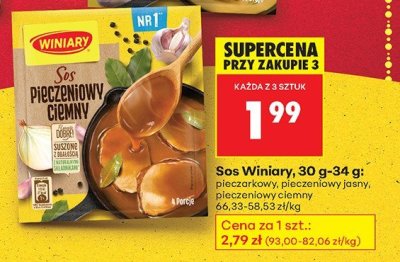 Sos Winiary pieczeniowy ciemny promocja w Biedronka