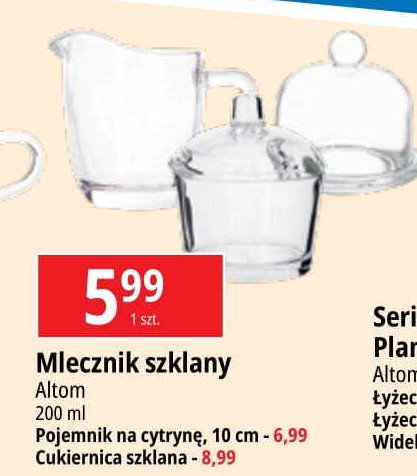 Cukiernica szklana Altom promocja w Leclerc