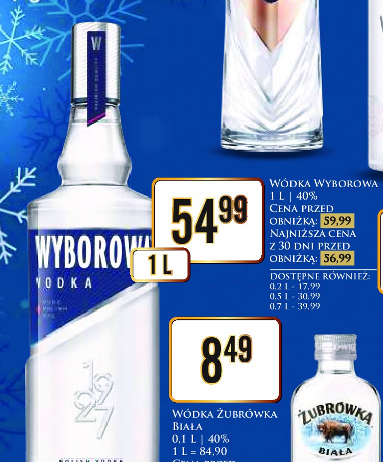 Wódka Wyborowa vodka promocja w Dino