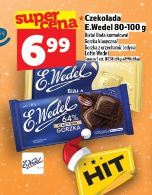 Czekolada E.Wedel 80-100 g promocja w TOPAZ
