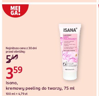 Peeling do twarzy Isana promocja w Rossmann