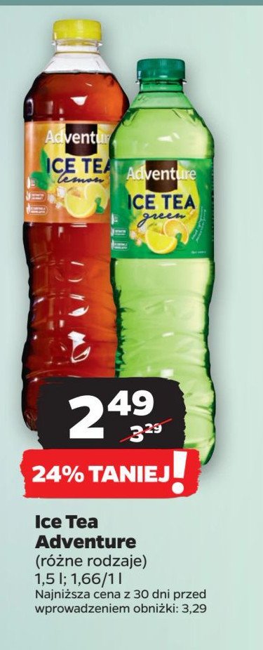 Ice tea green Adventure promocja