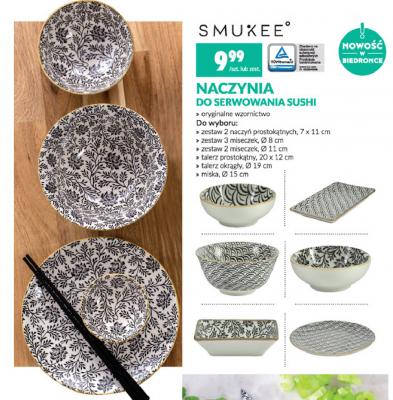 Miska do sushi 11.5 cm Smukee promocja