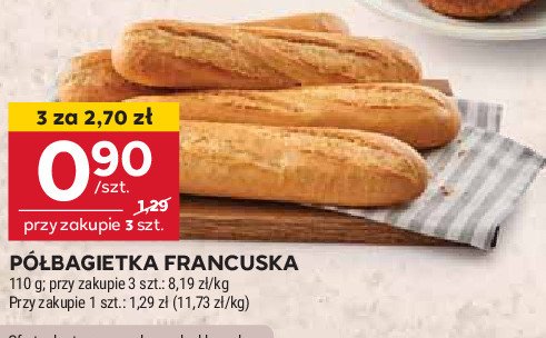 Półbagietka francuska promocja w Stokrotka