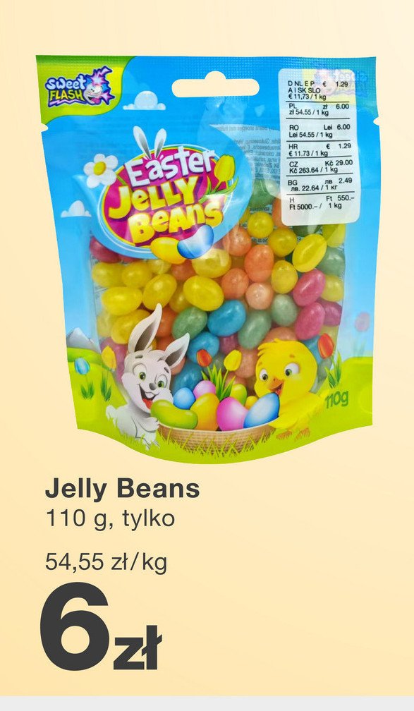 Żelki easter jelly beans Sweet flash promocja w KiK