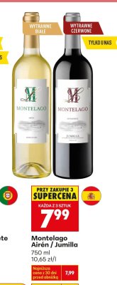 Wino Montelago Airén / Jumilla promocja w Biedronka