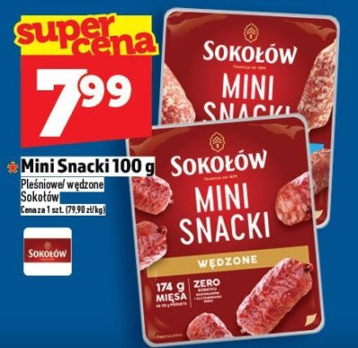 Wędlina Mini Snacki 100 g promocja w TOPAZ