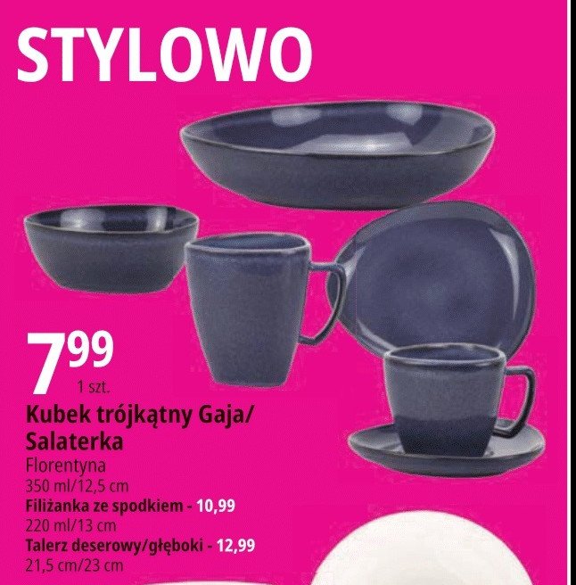 Filiżanka ze spodkiem gaja Florina (florentyna) promocja