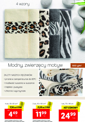R臋cznik w zwierz臋ce wzory 50 x 100 cm Miomare promocja