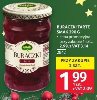 Buraczki Smak Tarte 290 g promocja w Selgros