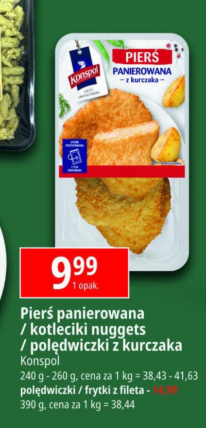 Kotleciki nuggets z kurczaka Konspol promocja