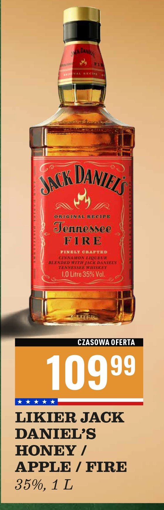 Whiskey Jack daniel's tennessee apple promocja w Biedronka