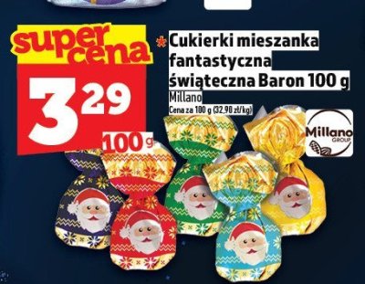 Cukierki mieszanka fantazja świąteczna Baron 100 g promocja w TOPAZ