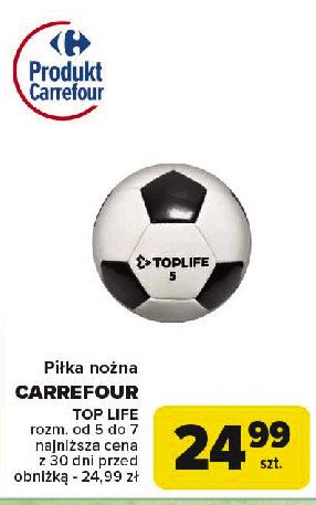 Piłka nożna TOP LIFE promocja w Carrefour
