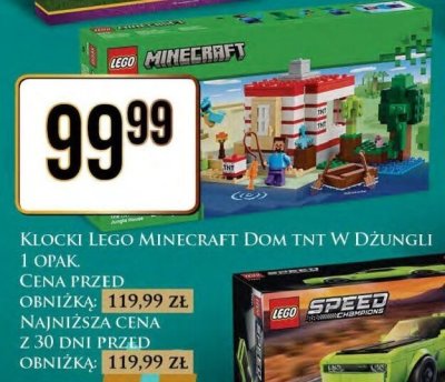 Klocki LEGO Minecraft Dom tnt w dżungli promocja w Dino