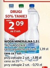 Woda źródlana niegazowana Auchan różnorodne (logo czerwone) promocja