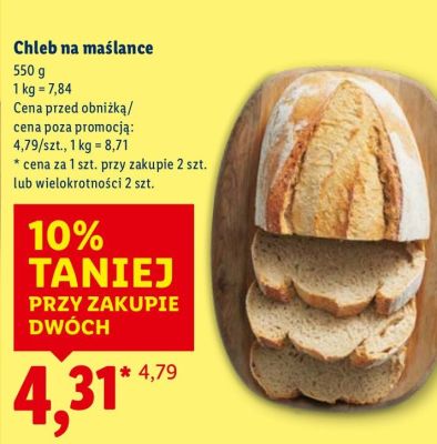 Chleb na maślance promocja w Lidl