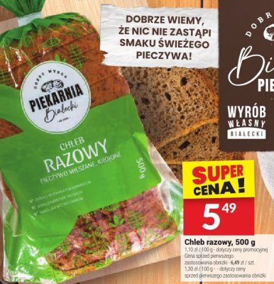 Chleb razowy, 500 g promocja w Twój Market
