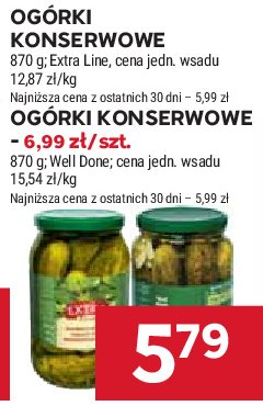 Ogorki konserwowe EXTRA LINE MAXIMA promocja