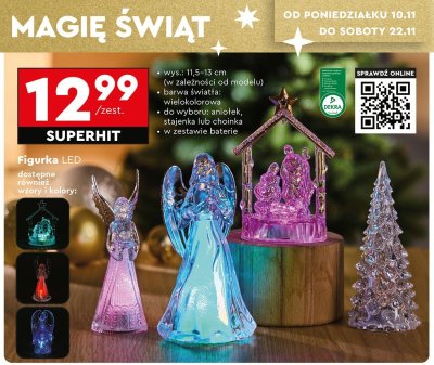 Figurka LED - anioł promocja w Biedronka