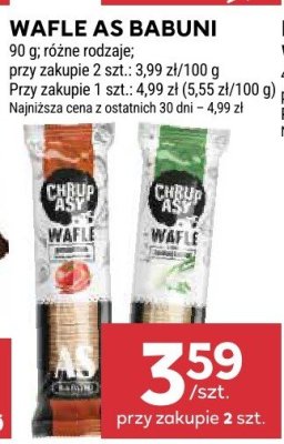 Wafle AS Babuni promocja w Stokrotka