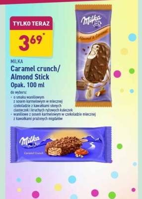 Lody almond & caramel Milka ice cream promocja