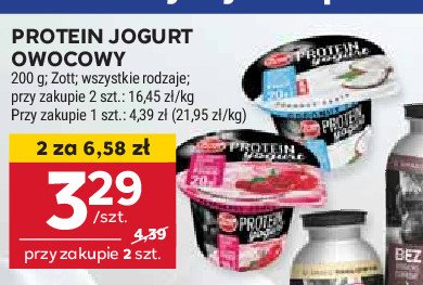 Jogurt kokosowy Zott protein promocja w Stokrotka