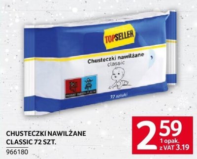 Chusteczki nawilżane Classic 72 szt. promocja w Selgros