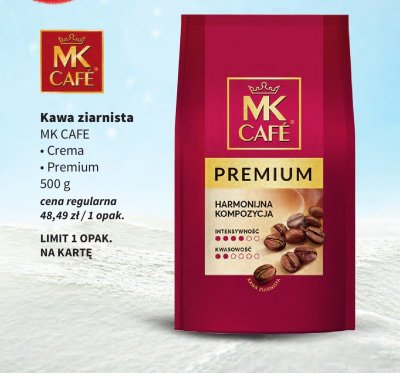 Kawa ziarnista MK CAFE Premium promocja w Intermarche