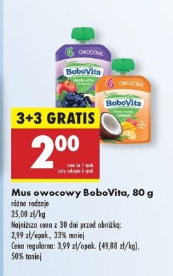 Deser banan z mango i mlekiem kokosowym Bobovita promocja